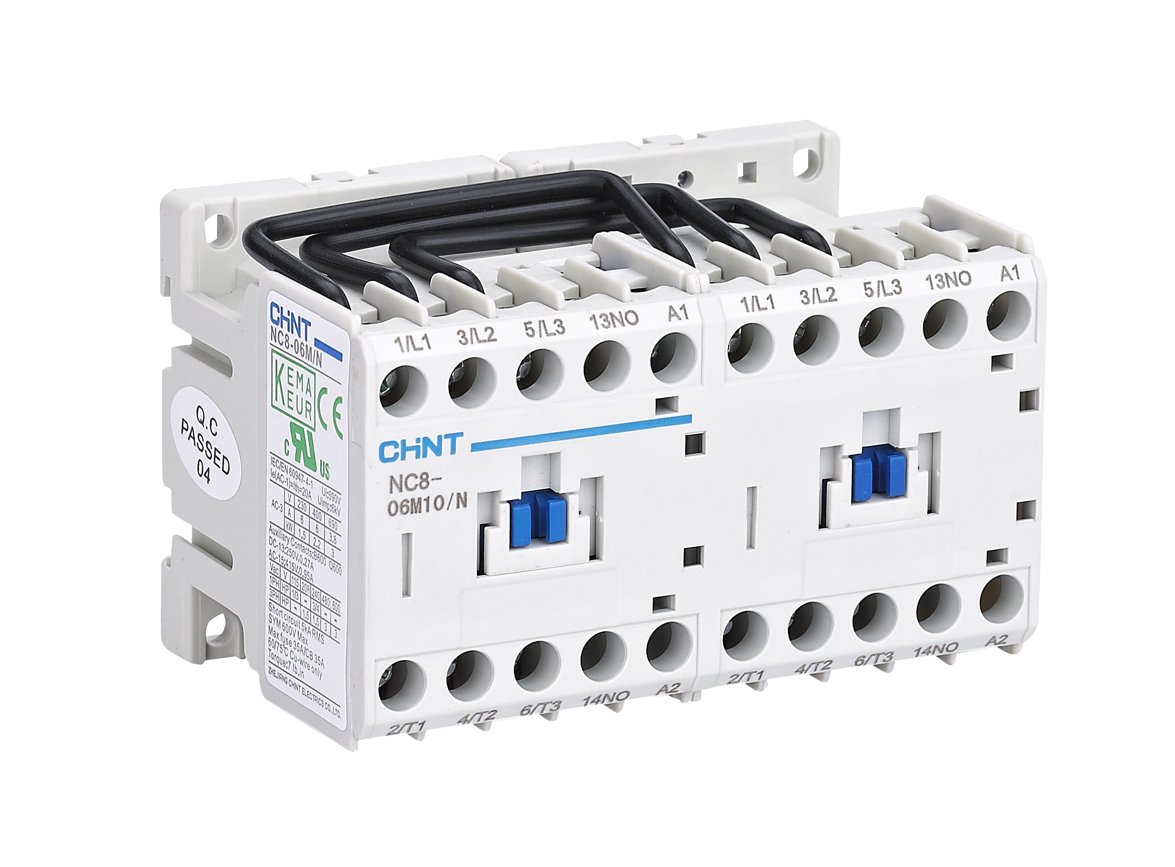 Contacteurs NC8 de 9A jusqu'à 2650A - 50/60Hz 